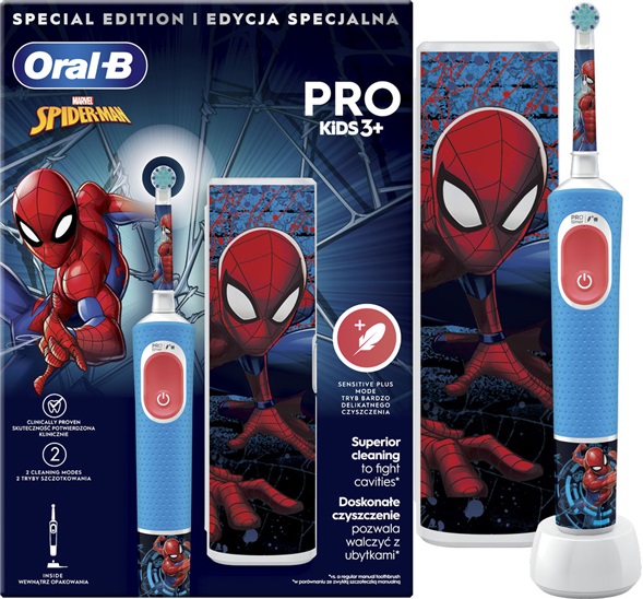 Oral-B Vitality Pro Kids Spiderman +case