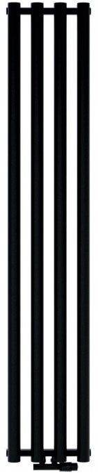Alkotest GRŁ-G/AP-1500X512-C / AQUAFORM / ASAMI-PLUS / VERTIKÁLNÍ KOUPELNOVÝ RADIÁTOR 1500X512 ČERNÝ S ÚCHYTEM 625W / DOLE 50MM /