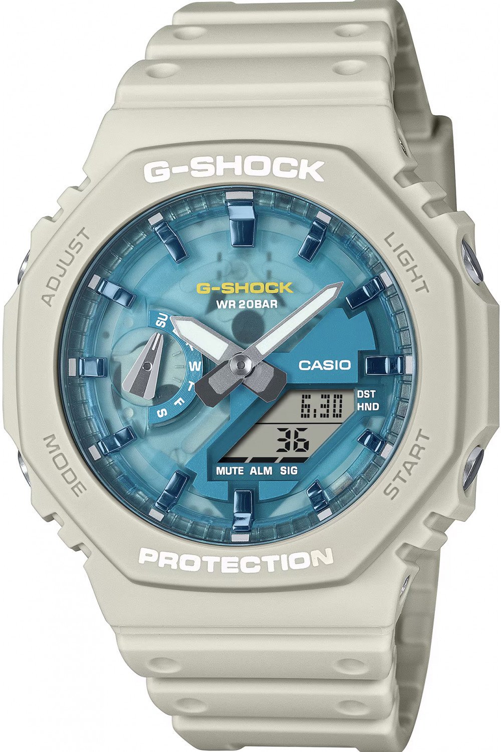 EDIFICE Hodinky Casio G-Shock GA-2100AS-5AER 200m béžové
