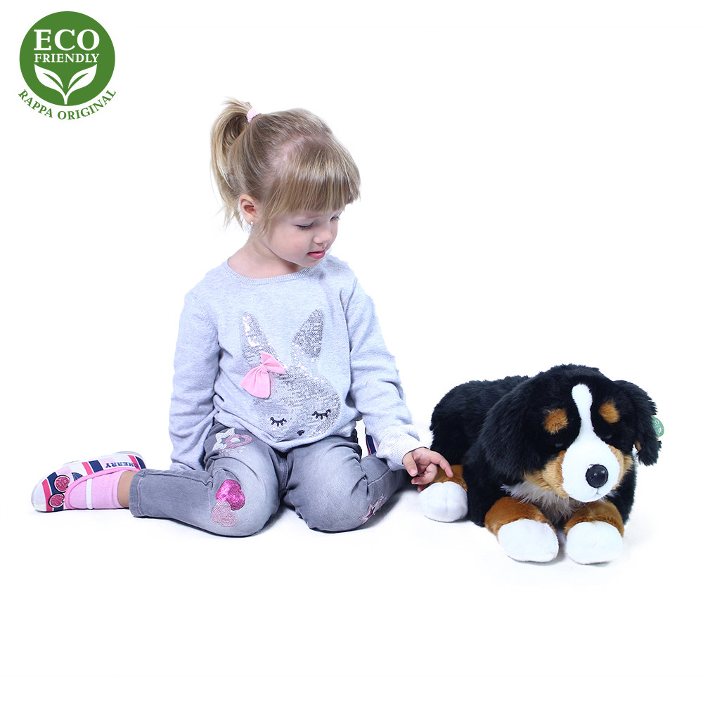 Rappa Plyšový Bernský salašnický pes ležící 61 cm ECO-FRIENDLY