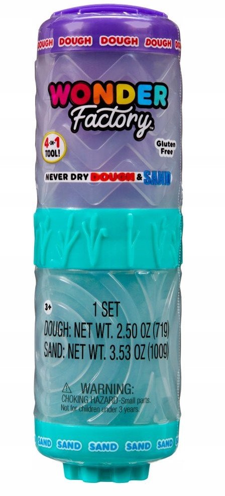 MGA Wonder Factory Never Dry Dough fialová, tyrkysová
