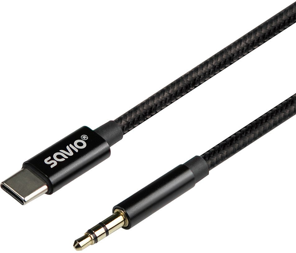 Savio Kabel CL-188 s konektorem USB-C na mini-jack, 2 m
