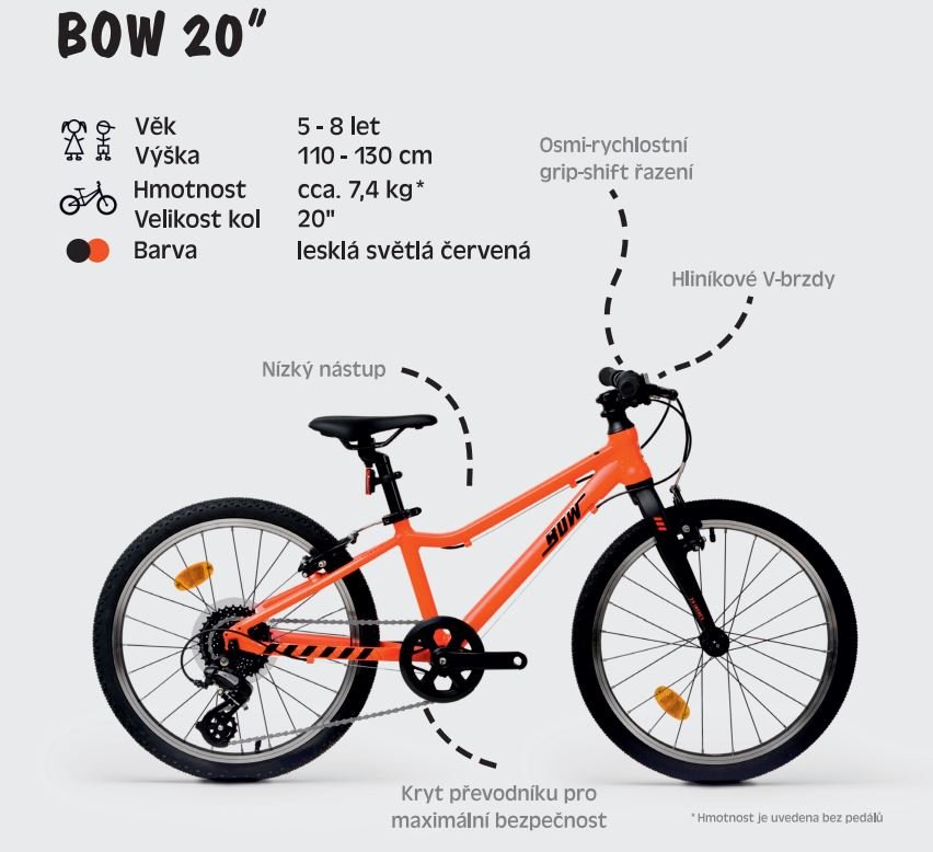 Juniorské ultralehké kolo BOW 20