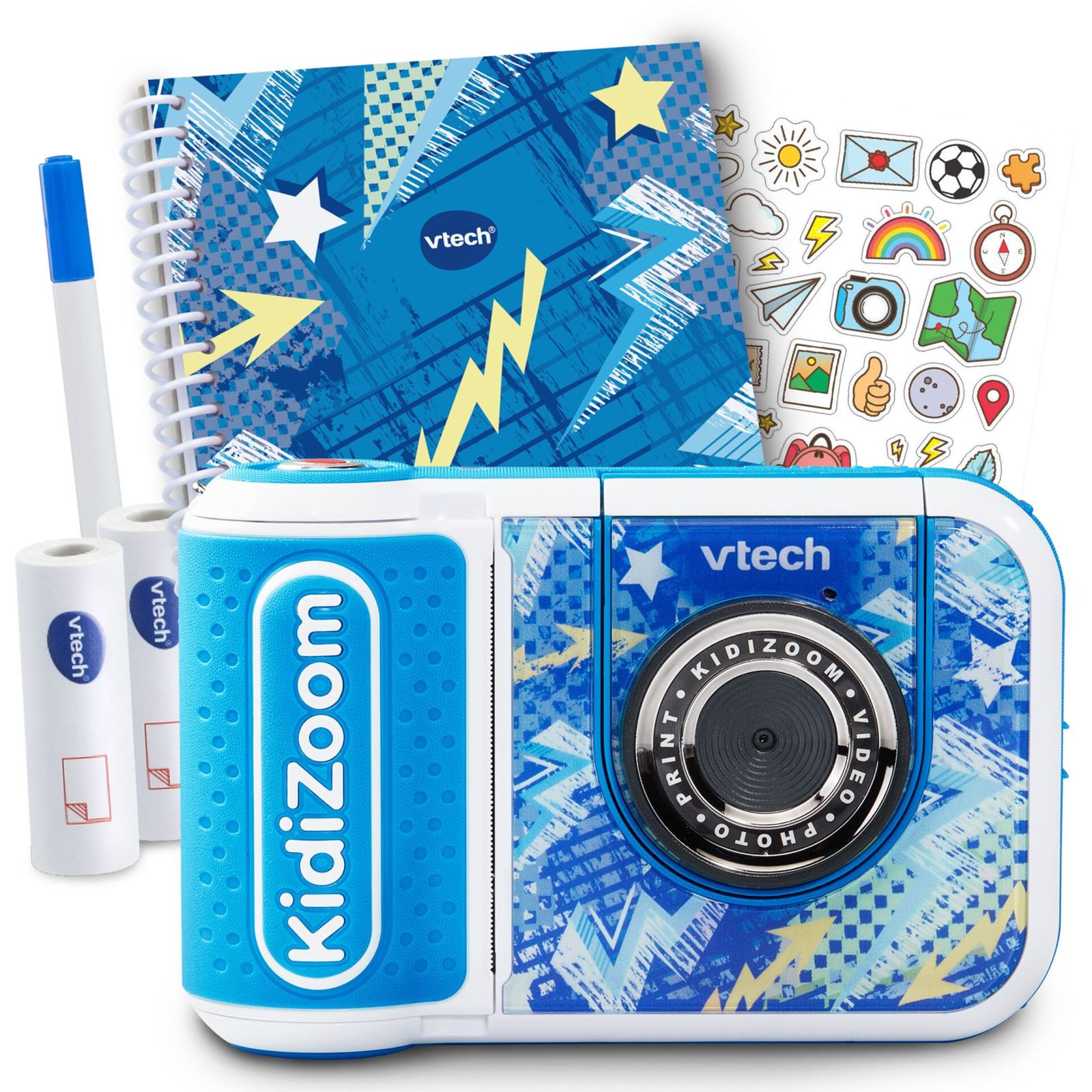 VTech Kidizoom Print Cam blau limitiertes Sommerbundle