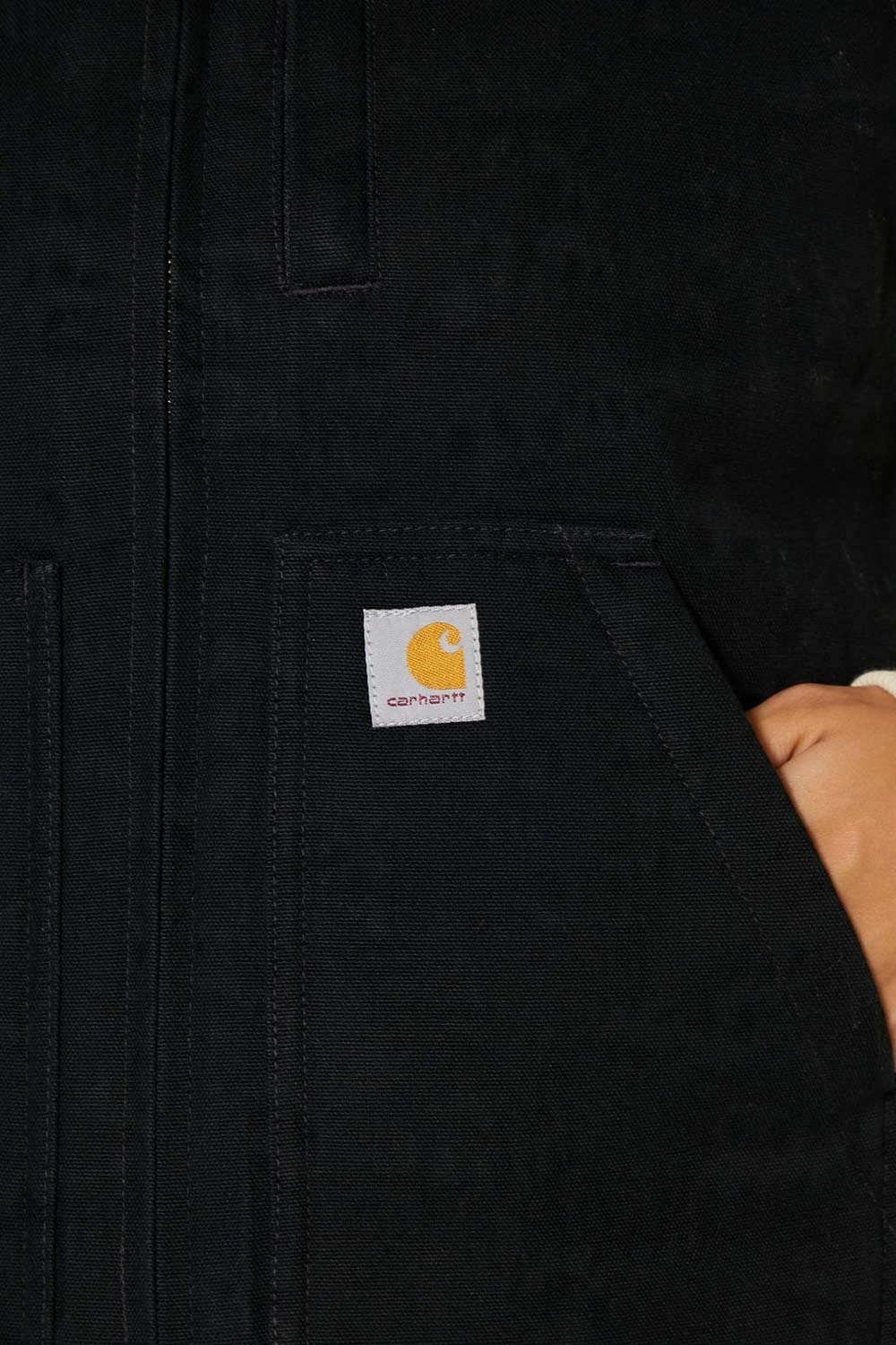 Carhartt Dámská vesta Sherpa Mock Neck, černá