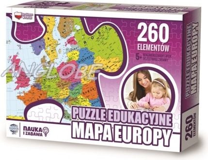 Zachem Vzdělávací puzzle 260 dílků. Mapa Evropy (ZACH0064)