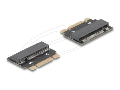 Delock - Adaptér rozhraní - M.2 Key B+M male to M.2 Key M slot - extension - M.2 - M.2 Card - PCIe 4.0 x2, SATA