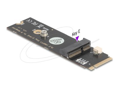 Delock - Adaptér rozhraní - M.2 Key M male to M.2 Key E slot for USB and PCIe modules - M.2 2280 - M.2 Card - PCIe 4.0, USB 2.0