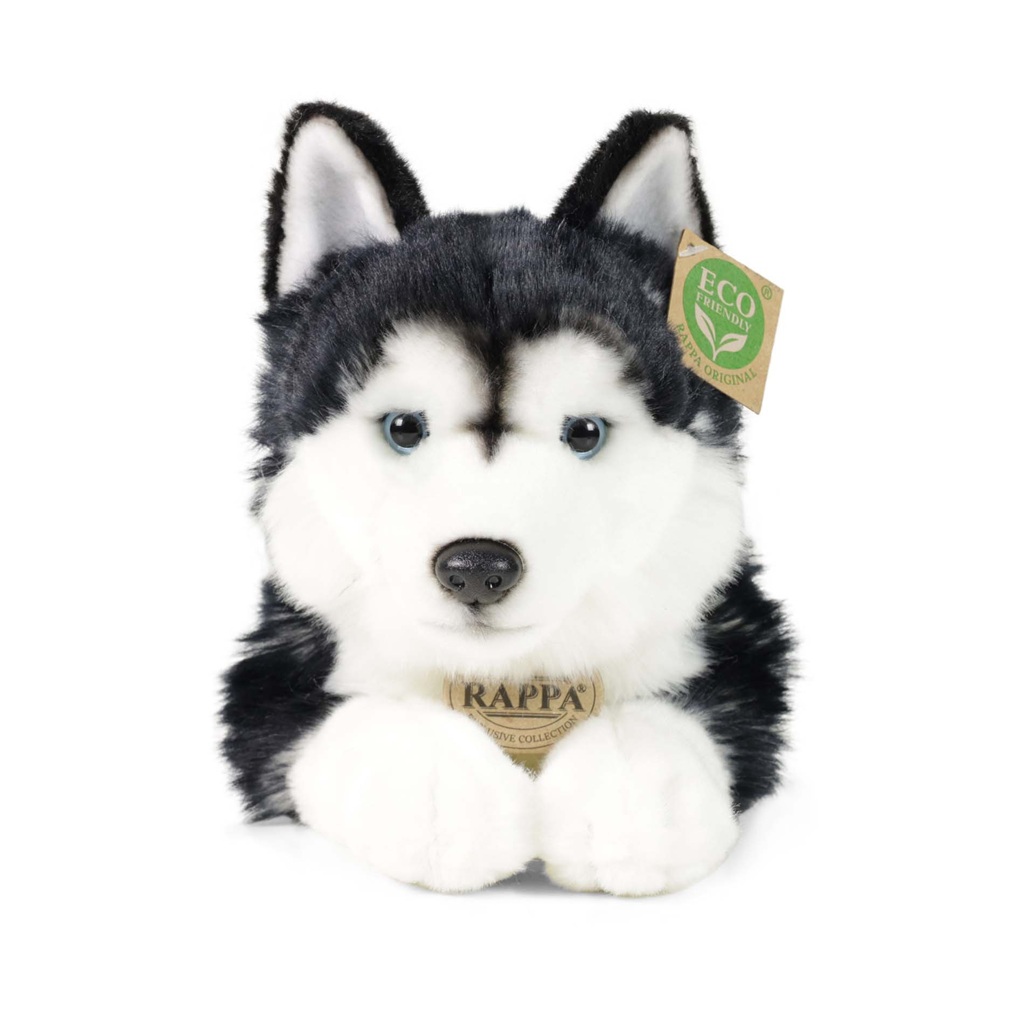 Rappa Plyšový pes husky 36 cm ECO-FRIENDLY