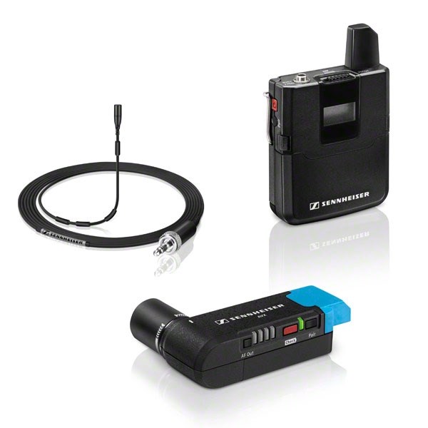 Sennheiser AVX-MKE2 SET - bezdrátový kamerový systém s mini vysílačem a profesionálním mikrofonem MKE2 plně automatický