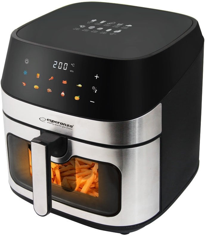 Esperanza EKA005 Fritéza bez tuku 8L, 1600W Inox