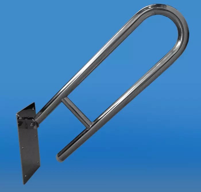 Alkotest UUWC-7.5 INOX / CORRADOMED / VÝKLOPNÁ RUKOJEŤ PRO WC INOX 750MM FI32