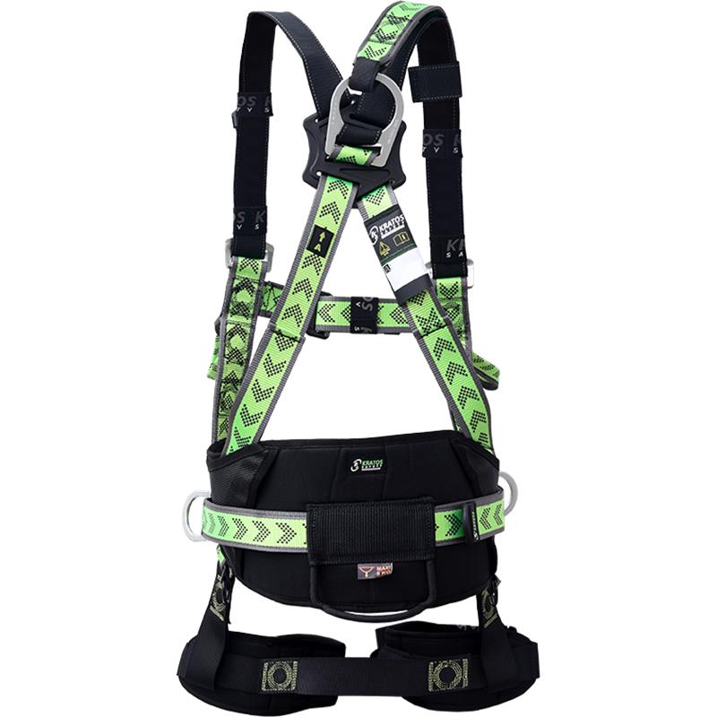 Bezpečnostní pás FA1020700, 100 cm, černozelený