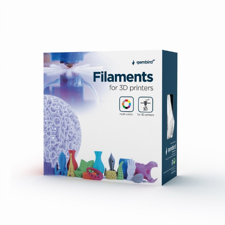 Vlákno pro 3D tiskárnu ABS / 1,75 mm / 1 kg / šedé