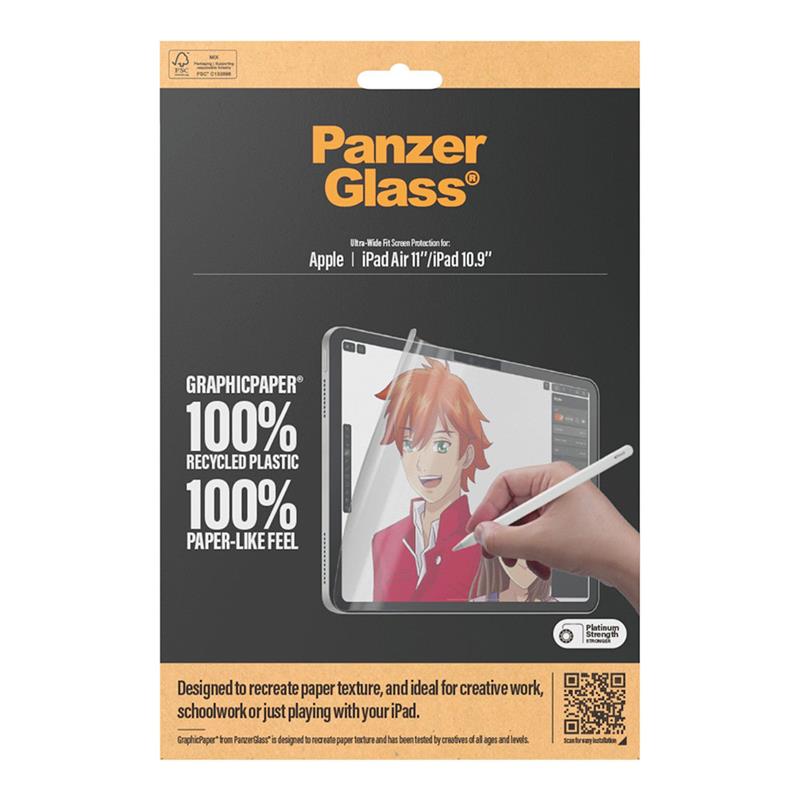 PanzerGlass  GraphicPaper iPad Air 11 2024 | iPad 10.9 2022 Antireflexní, s pouzdrem, ultraširokým střihem 2834