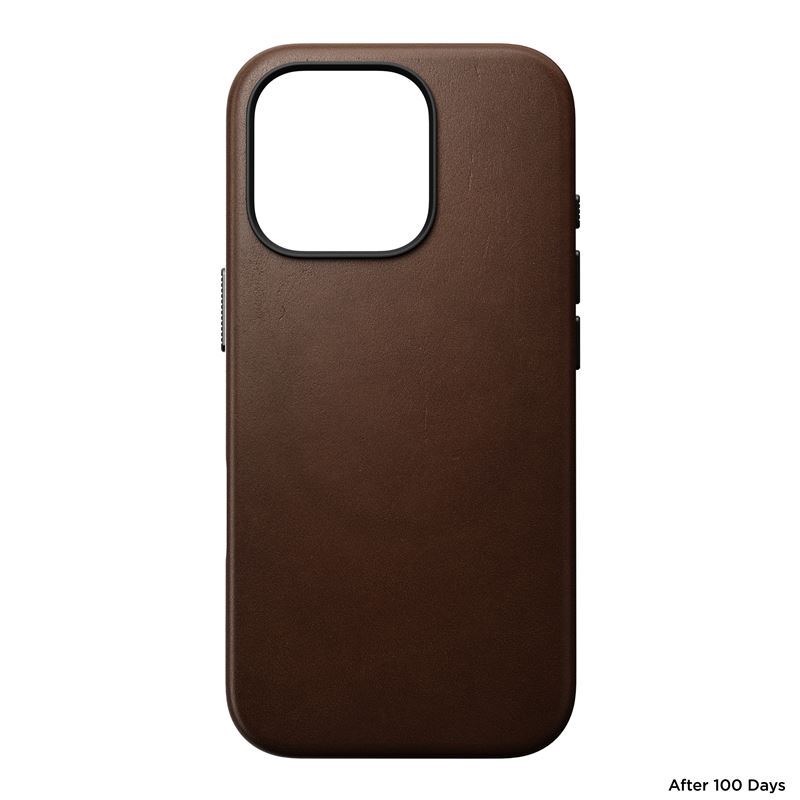 Nomad kryt Traditional Leather Case Magsafe pro iPhone 16 Pro - Brown