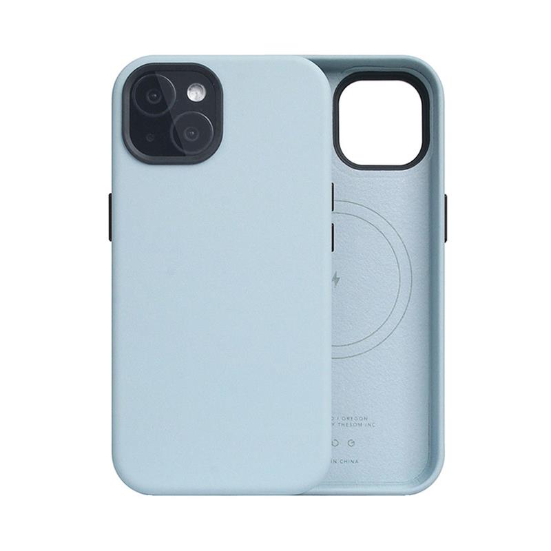 SLG Design kryt D5 Magsafe Calf Skin Leather pro iPhone 15 - Atoll