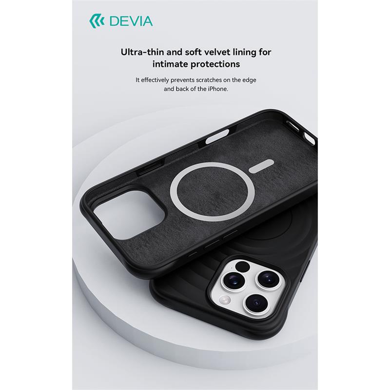 Devia kryt Ripple Magnetic Shockproof TPU Case pro iPhone 16 - Blue