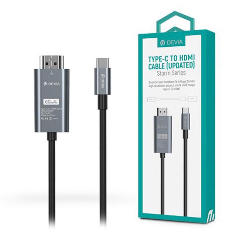 Devia kabel Storm series USB-C to HDMI Cable 2m - Black