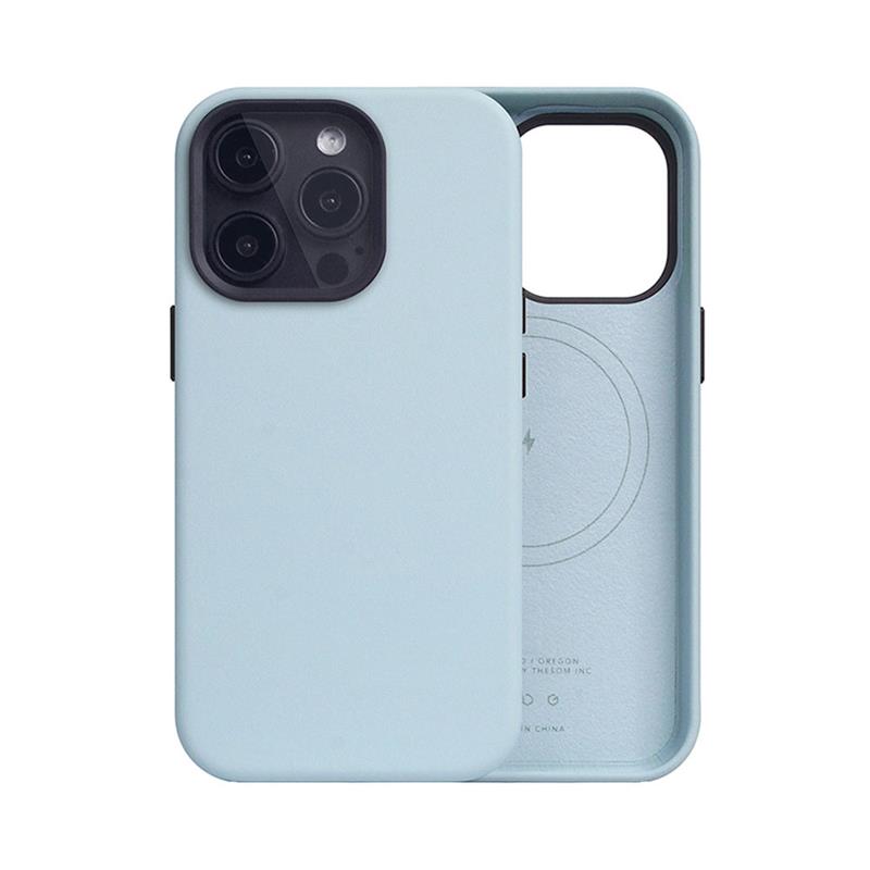 SLG Design kryt D5 Magsafe Calf Skin Leather pro iPhone 15 Pro - Atoll