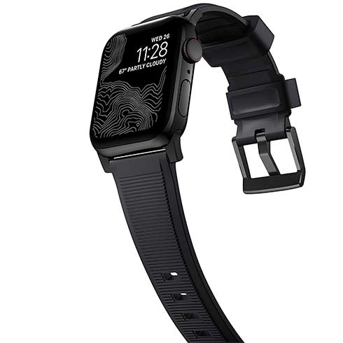 Nomad NOMAD Strap Rugged V2 Black 44mm / 42mm Connector Black