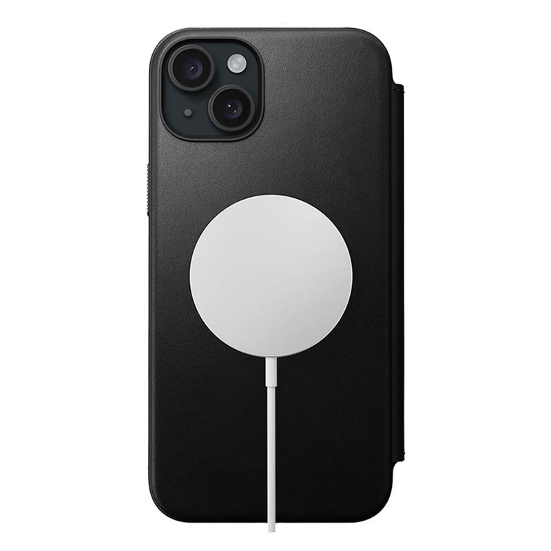 Nomad pouzdro Modern Leather Folio Magsafe pro iPhone 15 Plus - Black