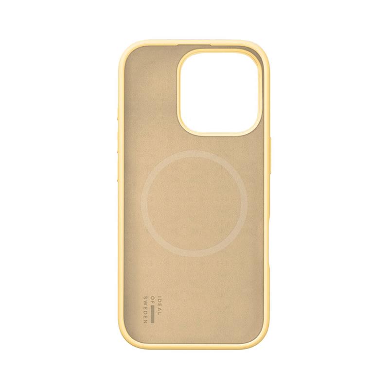 iDeal Silicone Case MagSafe iPhone 16 Pro Soft Lemon