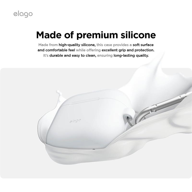 Elago Airpods 4 Silicone Hang Case - Nightglow Blue
