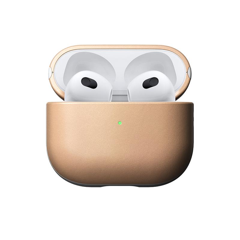 Nomad pouzdro Modern Leather Case pro Apple Airpods 3 - Natural Leather
