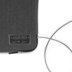 Aiino Stark Sleeve MacBook M1/M2/M3 Pro 14, MacBook Air 13.6, Air 13 & Pro 13 - Black Smoke