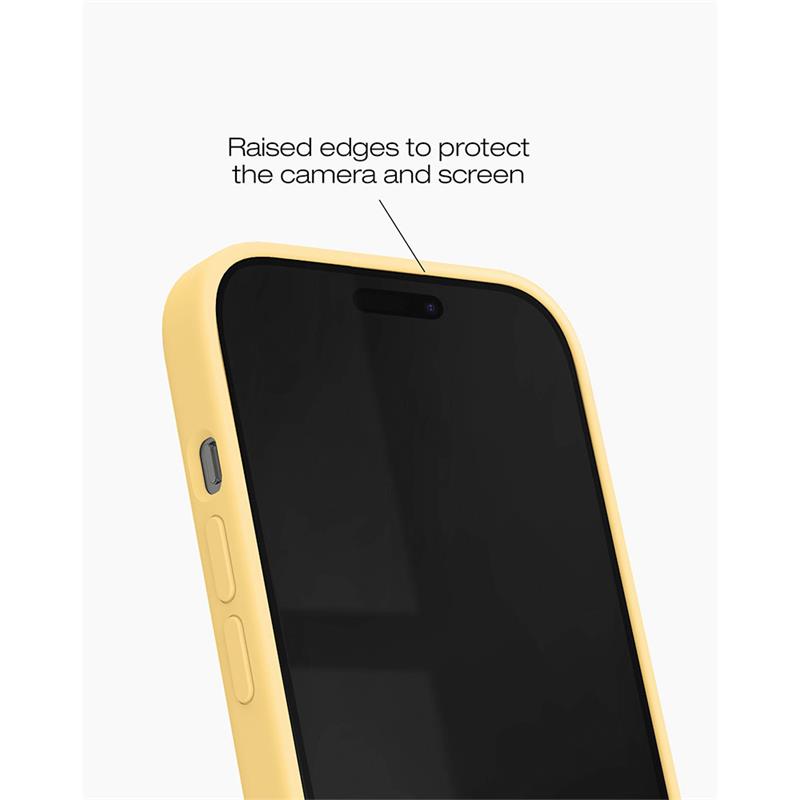 iDeal Silicone Case MagSafe iPhone 13/14/15/16e Soft Lemon