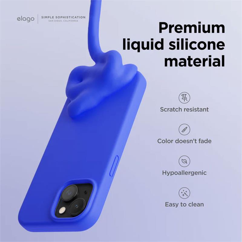 Elago kryt Silicone Case pro iPhone 15 Plus - Burgundy