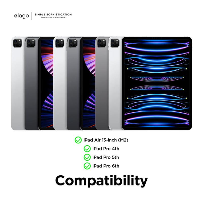 Elago pouzdro Magnetic Folio Case pro iPad Pro 12.9 /iPad Air 13  M2/M3 - Sand Pink