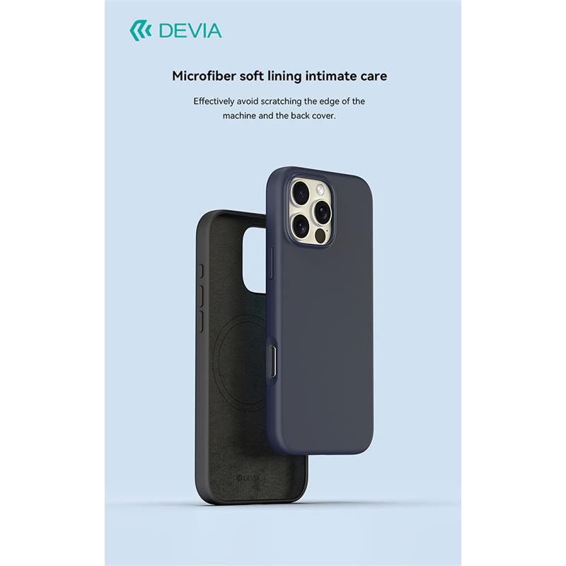 Devia kryt Nature Series Silicone Magnetic Case pro iPhone 16 - Rose Red