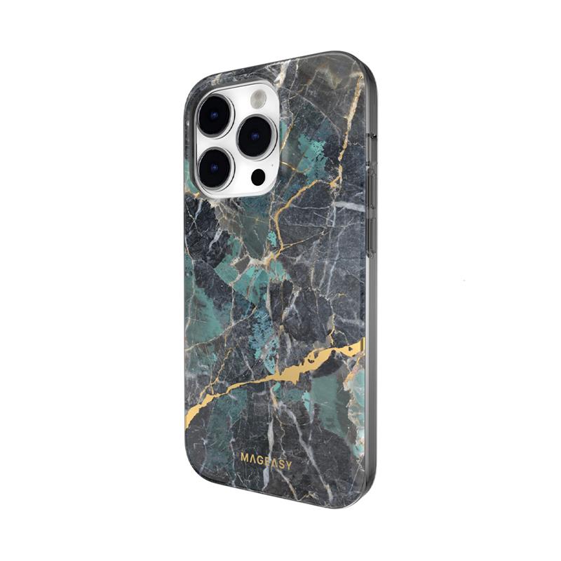 SwitchEasy kryt Marble Case pro iPhone 14 Pro - Emerald