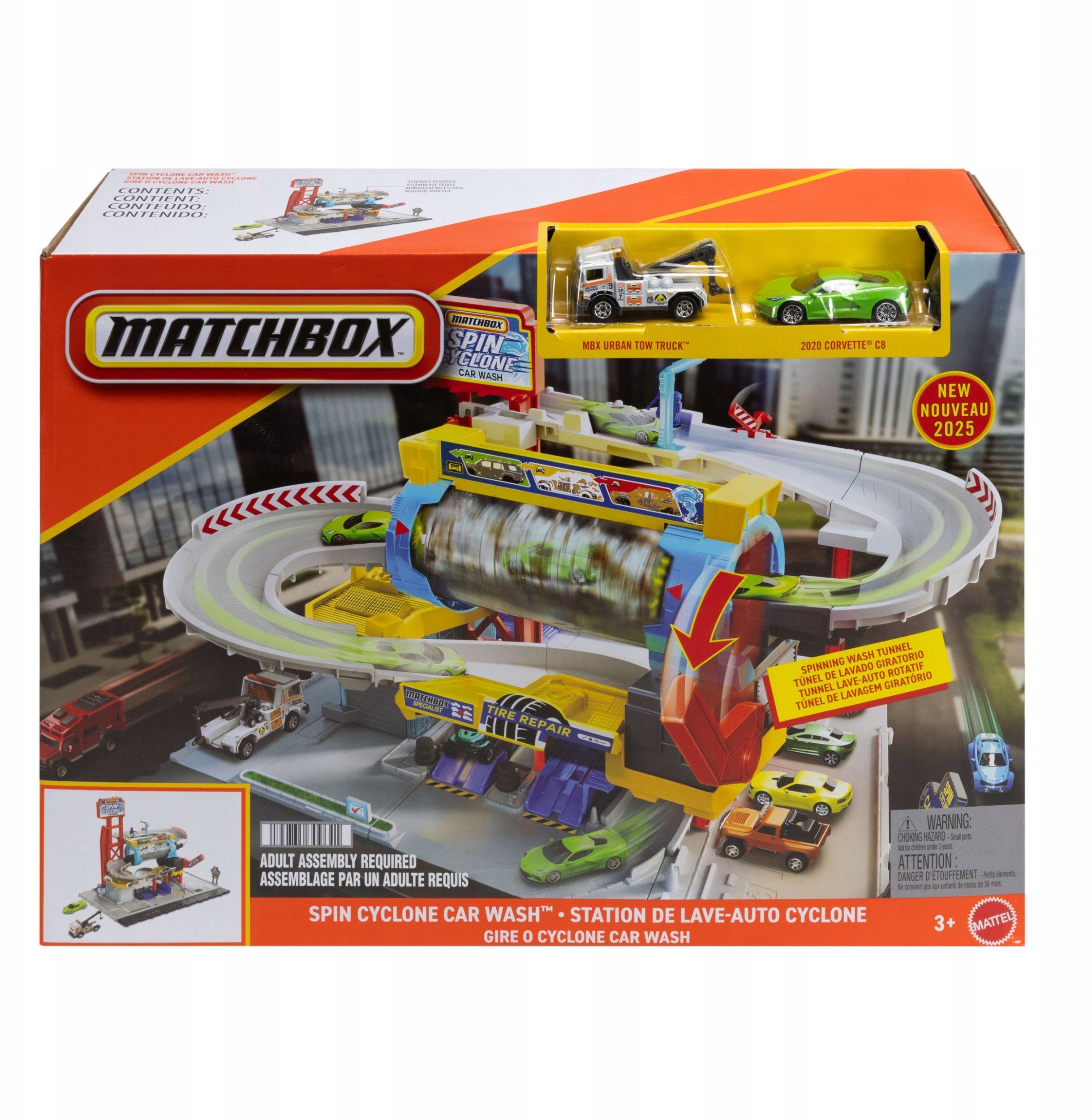 Mattel Sada pro mytí aut Matchbox Turbo Cyclone JGB68