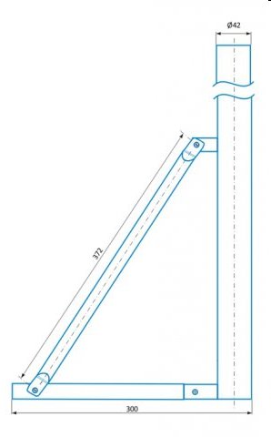 CSAT ST900, stojan - kovová trojnožka, výška 90cm