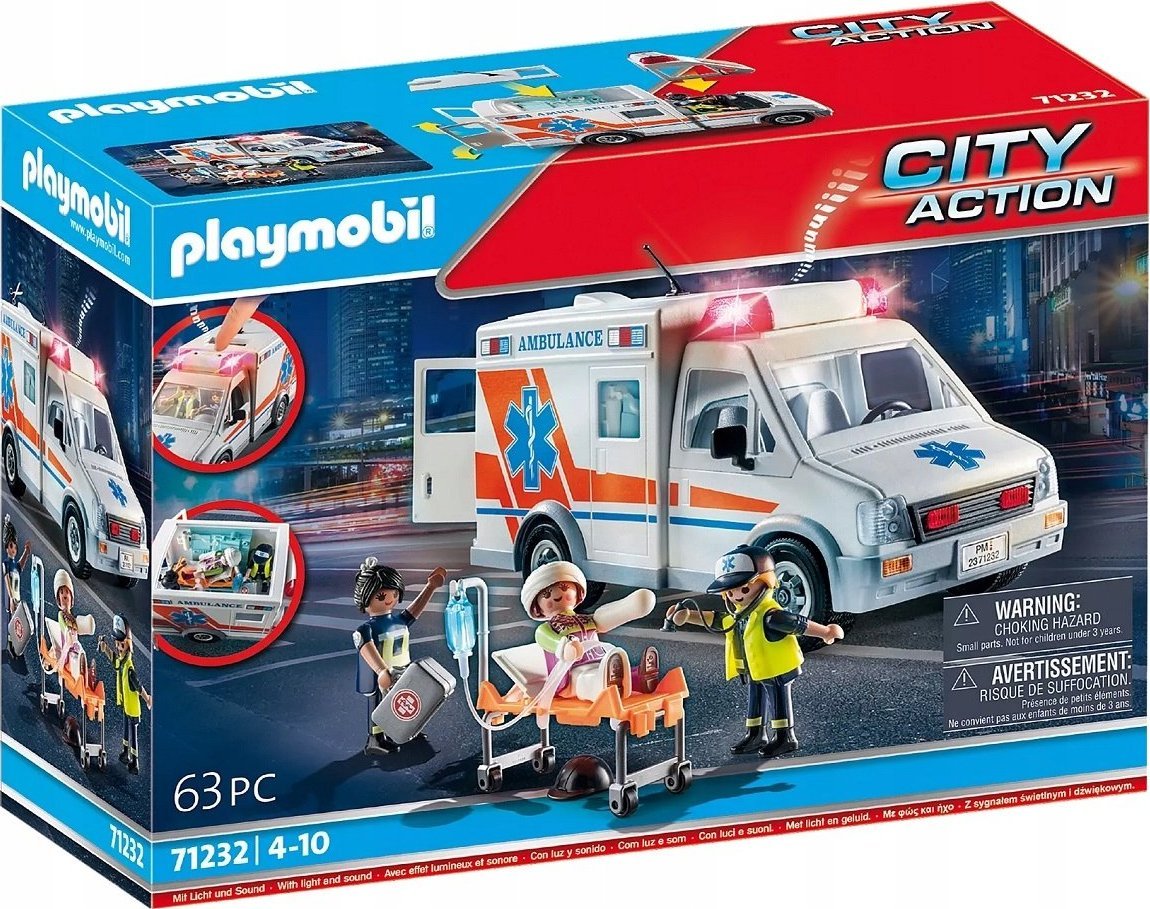 Playmobil Playmobil City Akční sanitka 71232