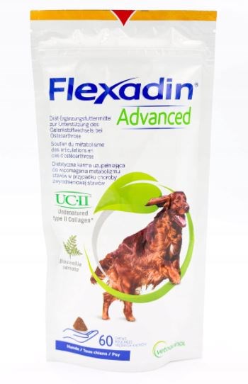 Vetoquinol Flexadin Advanced - kousnutí pro psy - 60 tablet