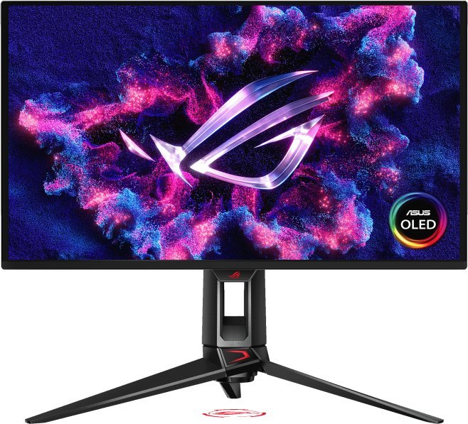 Asus ROG Swift OLED PG27UCDM (68,6 cm (26,5 palce), černý, UltraHD/4K, QD-OLED, AMD FreeSync Premium Pro, kompatibilní s G-SYNC, 240Hz panel)