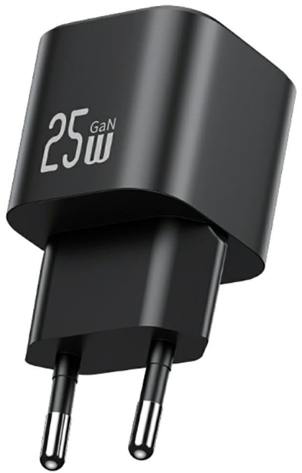 USAMS Rychlonabíječka JC řady CC289 25W GaN s USB-C, černá