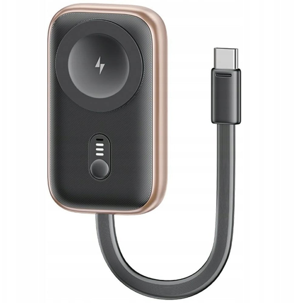Usams Indukční nabíječka pro Apple Watch CD245 2 v 1 s powerbankou 1200 mAh + USB-C kabel, matná