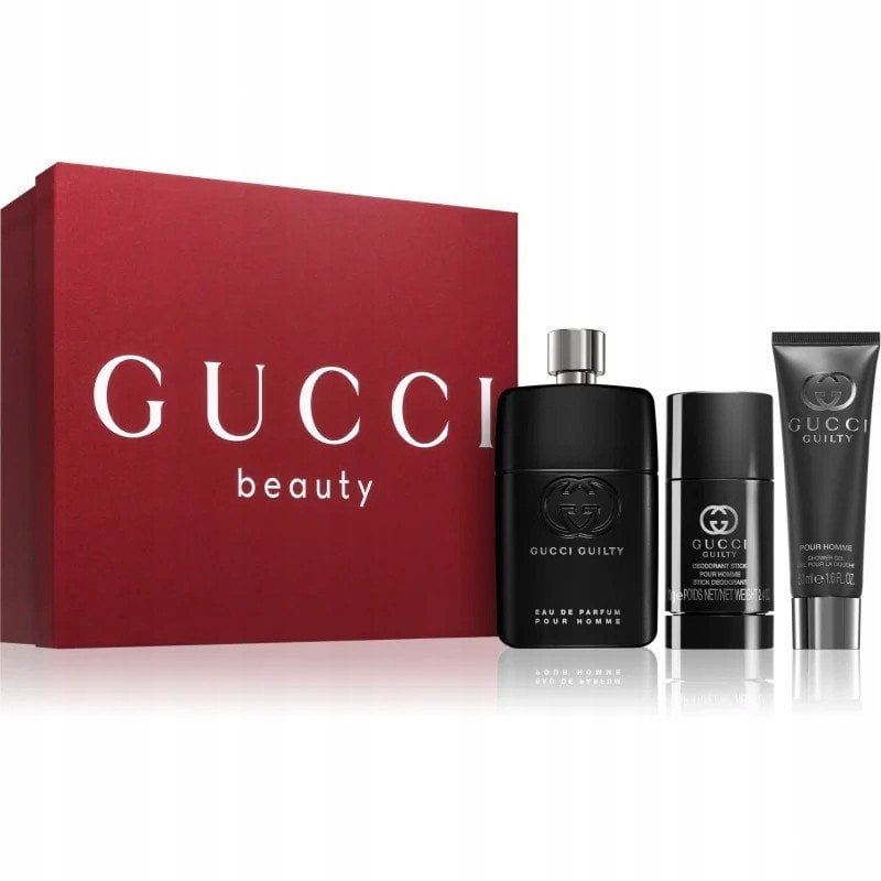 Alkotest SADA GUCCI Guilty Pour Homme EDP sprej 90ml + DEO STICK 75ml + SPRCHOVÝ GEL 50ml