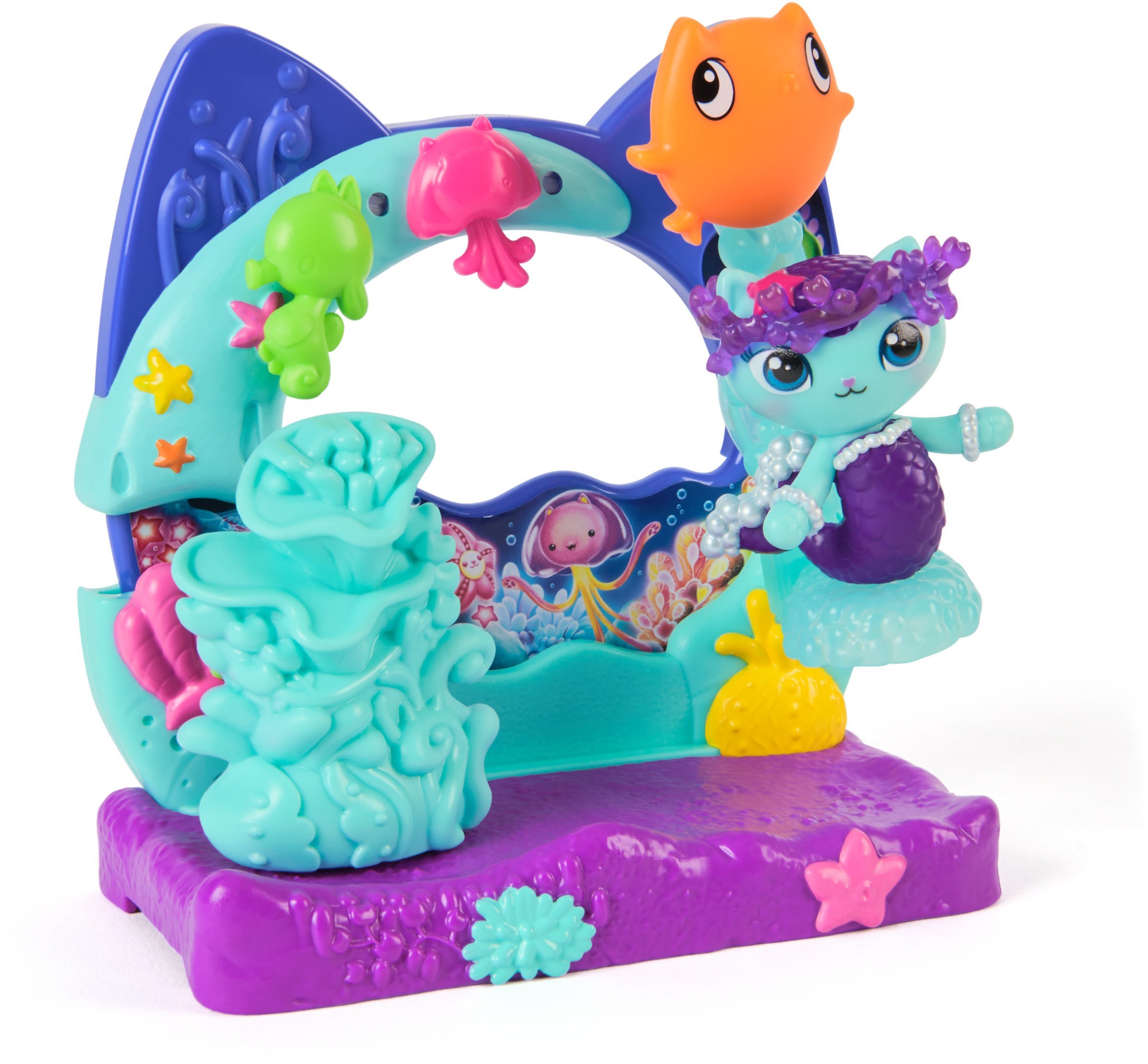 Spinmaster Gabbyin domeček pro panenky: Film - Balkonová herní sada Merkätzchenovo akvárium