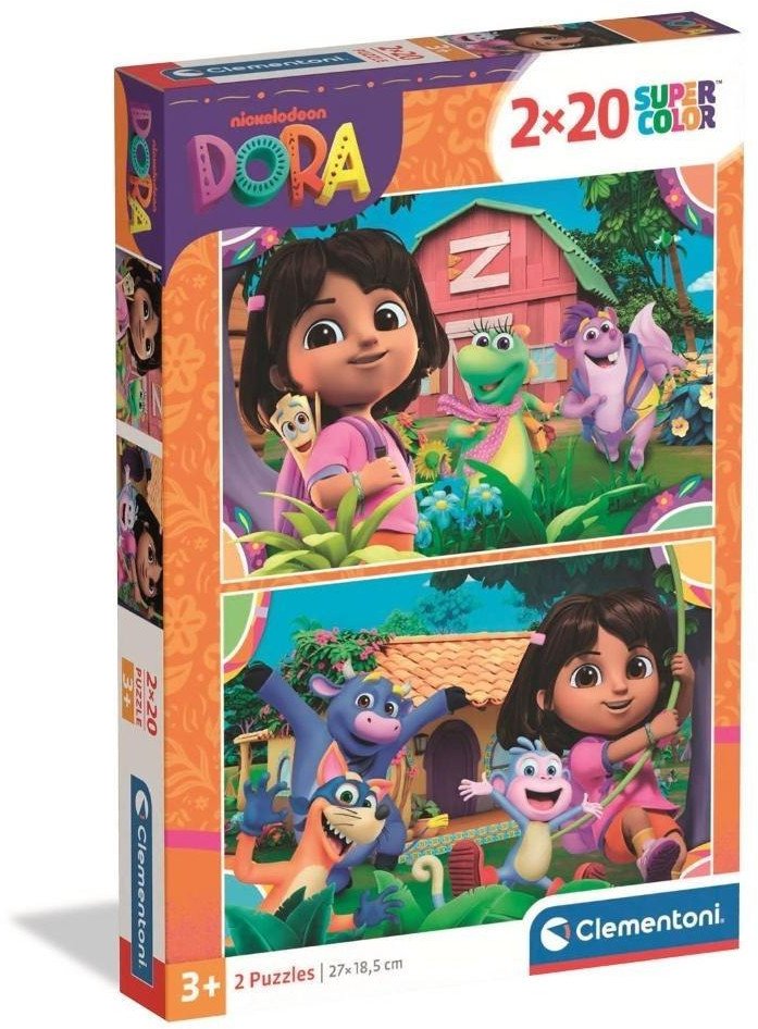 Delione Clementoni Super Color Dora 24827, 27x18,5, 40 ks.