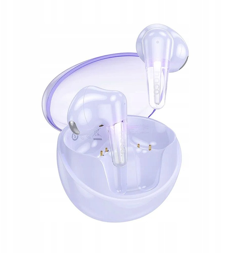 Hoco Bezdrátová sluchátka do uší TWS EW202 fialová