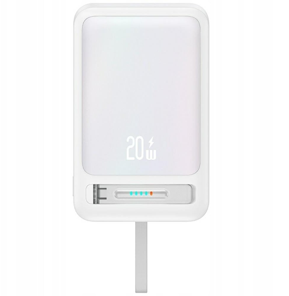 Usams Powerbanka XM Series CD219 10000mAh Magnetická bezdrátová bílá