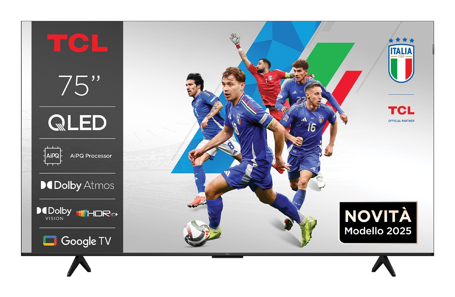 TCL P79K 75P79K televizor 190,5 cm (75 ) 4K Ultra HD Smart TV Wi-Fi Metalická 450 cd/m2