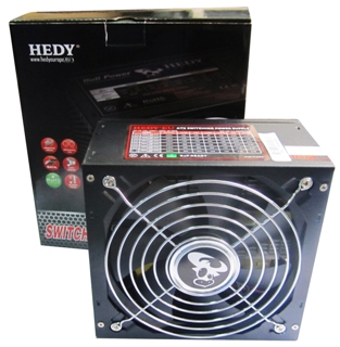 Zdroj HEDY 600W ATX 2.2 14cm FAN Activ PFC bulk