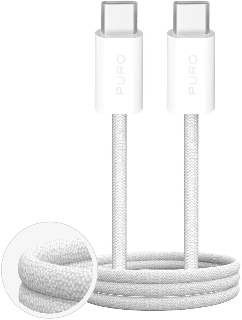 Puro Kabel USB-C - USB-C 2 m bílý (8018417498817)